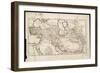 Map Showing His Expedition into Asia-null-Framed Art Print