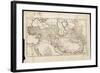 Map Showing His Expedition into Asia-null-Framed Art Print