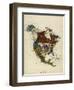 Map Showing North America As a Collection Of Fairy Tale Characters.-Lilian Lancaster-Framed Giclee Print