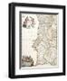 Map Showing Portugal, C.1680-Frederik de Wit-Framed Premium Giclee Print