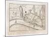 Map Showing Roman London (Londinium) with Its Grid of Straight Roads-null-Mounted Photographic Print