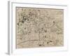 Map Showing Surrey and Kent-null-Framed Giclee Print