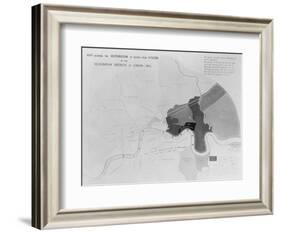 Map Showing the Distribution of Deaths from Cholera in the Registration Districts of London, 1866-null-Framed Giclee Print