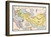 Map Showing the Divisions of the Empire of Alexander the Great After His Death-null-Framed Giclee Print