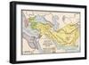 Map Showing the Divisions of the Empire of Alexander the Great After His Death-null-Framed Giclee Print