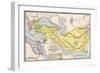 Map Showing the Divisions of the Empire of Alexander the Great After His Death-null-Framed Giclee Print
