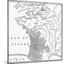 Map Showing the English Dominions in France at the Time of the Treaty of Brétigny-null-Mounted Giclee Print