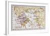 Map Showing the Extent of the Greek Empire and the Surrounding Territories-null-Framed Art Print