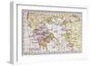 Map Showing the Extent of the Greek Empire and the Surrounding Territories-null-Framed Art Print