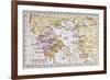 Map Showing the Extent of the Greek Empire and the Surrounding Territories-null-Framed Art Print