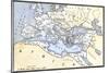 Map Showing the Extent of the Roman Empire-null-Mounted Giclee Print