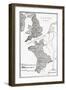 Map Showing the French Dominions of Henry Ii. Illustrated Easy Stories from English History-null-Framed Giclee Print