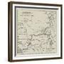 Map Showing the French Expedition's Line of March to Fashoda-null-Framed Giclee Print