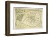 Map Showing the Growth of Paris from Its Earliest Origins to the Latest Projects Under Napoleon III-Felix Benoist-Framed Premium Photographic Print