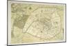 Map Showing the Growth of Paris from Its Earliest Origins to the Latest Projects Under Napoleon III-Felix Benoist-Mounted Photographic Print