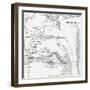 Map Showing the Israelites Route to the Red Sea During their Exodus from Egypt-null-Framed Giclee Print