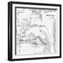 Map Showing the Israelites Route to the Red Sea During their Exodus from Egypt-null-Framed Giclee Print