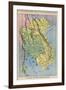 Map Showing the Kingdom of Siam Now Thailand-null-Framed Photographic Print