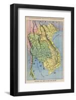 Map Showing the Kingdom of Siam Now Thailand-null-Framed Photographic Print