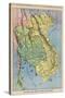 Map Showing the Kingdom of Siam Now Thailand-null-Stretched Canvas