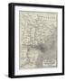 Map Showing the New Frontier Line Between Russia and Turkey as Settled by the Treaty, 30 March 1856-John Dower-Framed Giclee Print