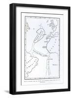 Map Showing the Position of Atlantis-null-Framed Giclee Print