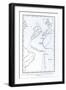 Map Showing the Position of Atlantis-null-Framed Giclee Print