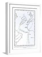 Map Showing the Position of Atlantis-null-Framed Giclee Print