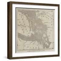 Map Showing the Position of the Island of San Juan-null-Framed Giclee Print