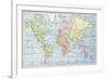 Map Showing the Principal World Trade Shipping Routes, 1912-null-Framed Giclee Print