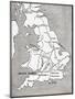 Map Showing the Roman Roads in Britain. Illustrated Easy Stories from English History-null-Mounted Giclee Print