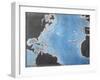 Map Showing the Route of Christopher Columbus on His First Voyage to the New World-Spanish-Framed Giclee Print