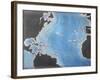 Map Showing the Route of Christopher Columbus on His First Voyage to the New World-Spanish-Framed Giclee Print