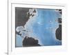 Map Showing the Route of Christopher Columbus on His First Voyage to the New World-Spanish-Framed Giclee Print