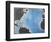 Map Showing the Route of Christopher Columbus on His First Voyage to the New World-Spanish-Framed Giclee Print