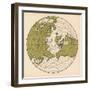 Map Showing the Route Taken by LZ 127 Graf Zeppelin on its Passage around the Globe in 1929, 1932-null-Framed Giclee Print