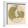 Map Showing the Route Taken by LZ 127 Graf Zeppelin on its Passage around the Globe in 1929, 1932-null-Framed Giclee Print