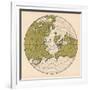 Map Showing the Route Taken by LZ 127 Graf Zeppelin on its Passage around the Globe in 1929, 1932-null-Framed Giclee Print