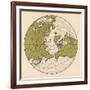 Map Showing the Route Taken by LZ 127 Graf Zeppelin on its Passage around the Globe in 1929, 1932-null-Framed Giclee Print