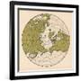 Map Showing the Route Taken by LZ 127 Graf Zeppelin on its Passage around the Globe in 1929, 1932-null-Framed Giclee Print