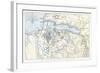 Map Showing the Siege of Sevastopol, Crimean War, 1854-1855-Robert Walker-Framed Giclee Print