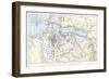 Map Showing the Siege of Sevastopol, Crimean War, 1854-1855-Robert Walker-Framed Giclee Print