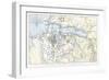 Map Showing the Siege of Sevastopol, Crimean War, 1854-1855-Robert Walker-Framed Giclee Print