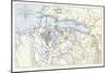 Map Showing the Siege of Sevastopol, Crimean War, 1854-1855-Robert Walker-Mounted Giclee Print