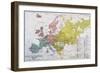 Map Showing the Spread of the Indo-European Languages in Europe-null-Framed Giclee Print