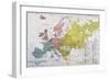 Map Showing the Spread of the Indo-European Languages in Europe-null-Framed Giclee Print