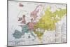 Map Showing the Spread of the Indo-European Languages in Europe-null-Mounted Giclee Print