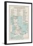 Map Showing the Viking Names for Places in Britain-null-Framed Art Print