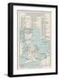 Map Showing the Viking Names for Places in Britain-null-Framed Art Print