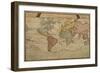 Map Showing the World Trade Shipping Routes, Cartography by Pierre Duval-null-Framed Giclee Print